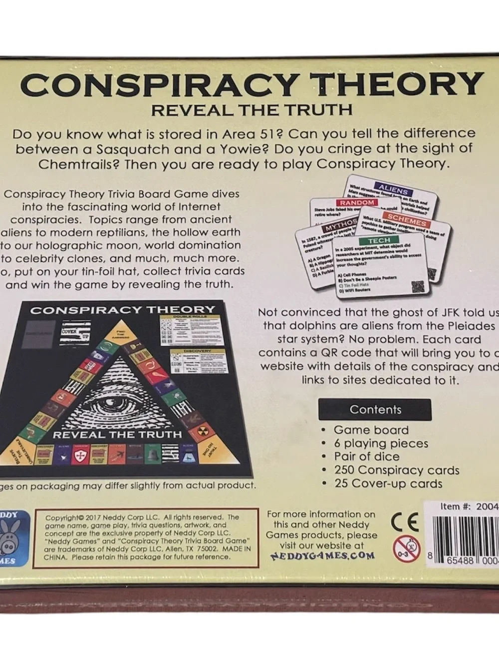 Conspiracy Theory Trivia Board Game